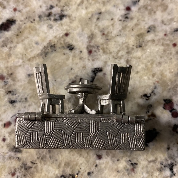 Pewter "Lunch Box" Keepsake Box by Clift - Made In USA - - Picture 4 of 7